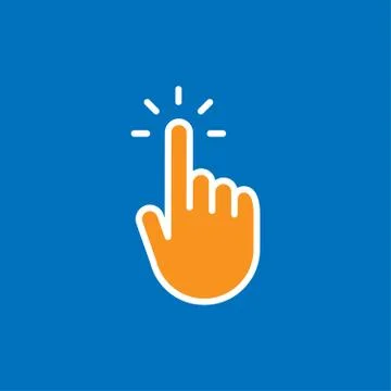 Click hand icon Stock Illustration