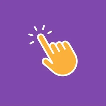 Click hand icon Stock Illustration