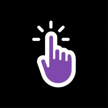 Click hand icon Stock Illustration
