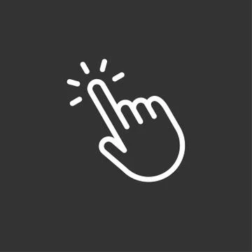 Click hand icon Stock Illustration