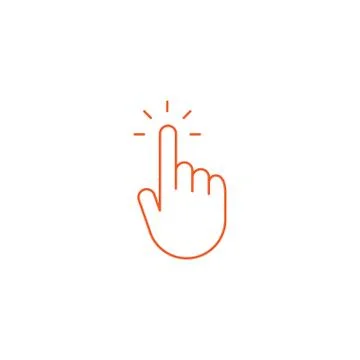 Click hand icon Stock Illustration