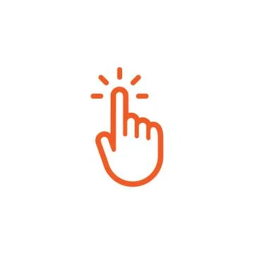 Click hand icon Stock Illustration