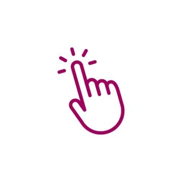 Click hand icon Stock Illustration