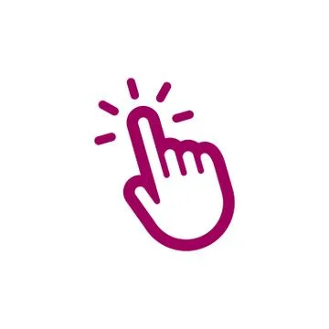 Click hand icon Stock Illustration