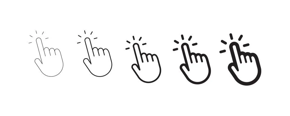 Click hand icon Stock Illustration