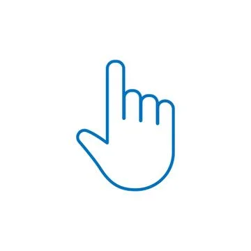 Click hand icon Illustrazione stock