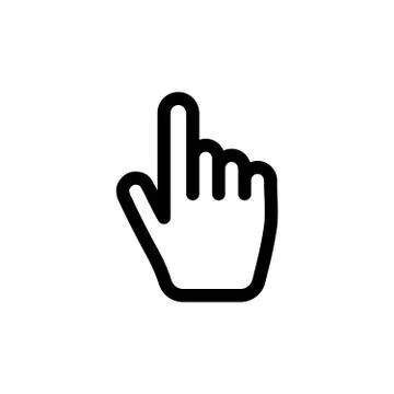 Click hand icon Stock Illustration