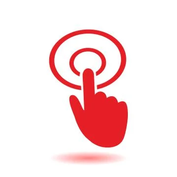 Click hand icon pointer 库存插图