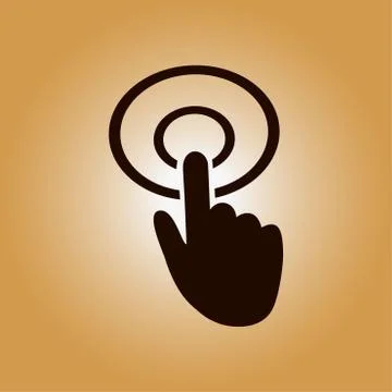 Click hand icon pointer Ilustración de archivo