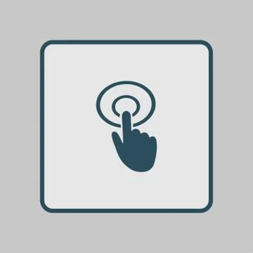Click hand icon pointer Illustrazione stock