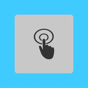 Click hand icon pointer. Ilustración de archivo