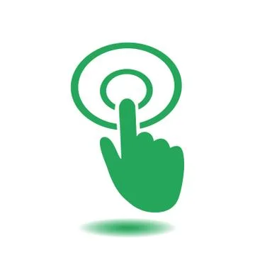 Click hand icon pointer Ilustración de archivo