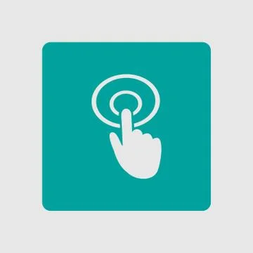 Click hand icon pointer. Ilustración de archivo