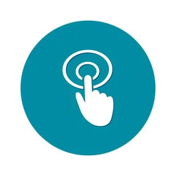 Click hand icon pointer. Ilustración de archivo