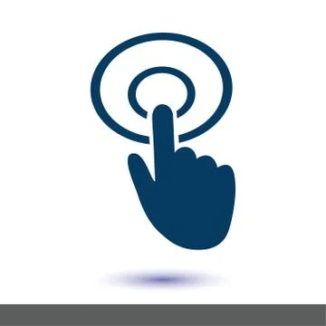 Click hand icon pointer. 스톡 일러스트
