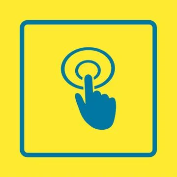 Click hand icon pointer. 스톡 일러스트