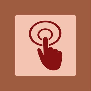 Click hand icon pointer. 스톡 일러스트
