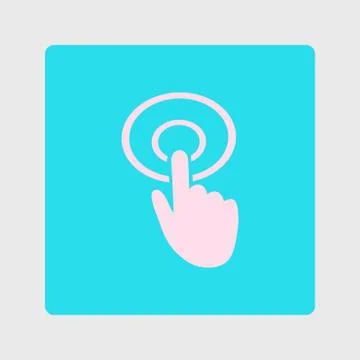 Click hand icon pointer. Stock Illustration