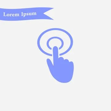Click hand icon pointer. 스톡 일러스트