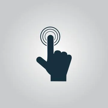 Click. hand icon pointer. vector 스톡 일러스트