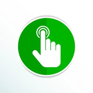 Click. hand icon pointer. vector finger pointer 스톡 일러스트