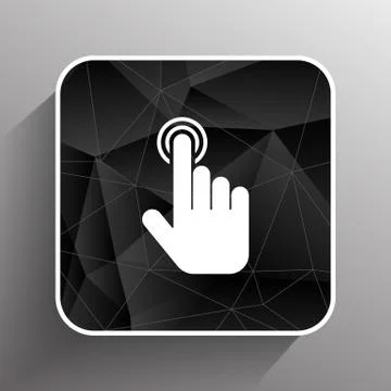 Click. hand icon pointer. vector finger pointer 스톡 일러스트