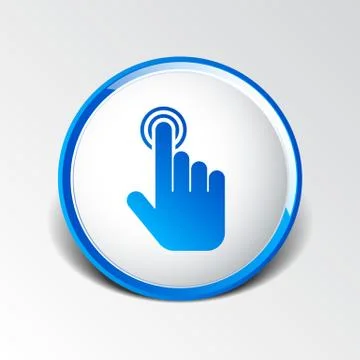 Click. hand icon pointer. vector finger pointer Illustrazione stock