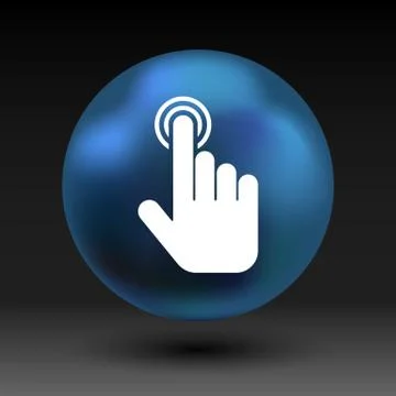 Click. hand icon pointer. vector finger pointer 스톡 일러스트