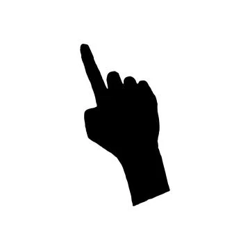Click hand icon. Simple style touch scan web page background symbol. brand .. Stock Illustration