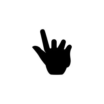 Click hand icon. Simple style optical internet big sale poster background s.. Stock-Illustration