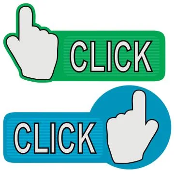 Click hand Stock Illustration