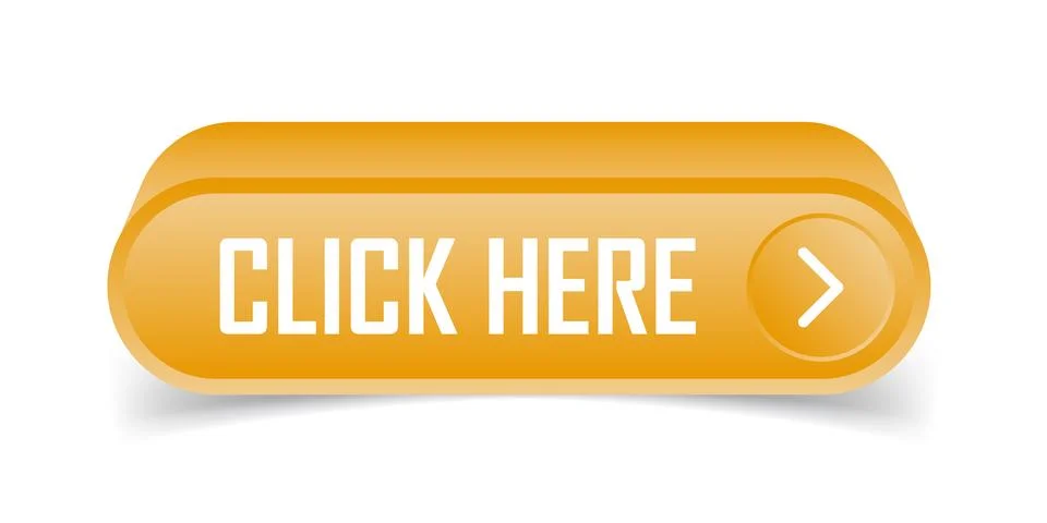 Click here banner icon in flat style. Ecommerce vector illustration on isol.. Stock Illustration