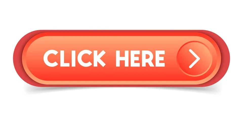 Click here banner icon in flat style. Ecommerce vector illustration on isol.. Stock Illustration