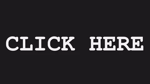 Click Here Bold Text Animation on Dark Background Stock Footage 331784751