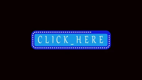 Click Here button animation neon blue interface call to action web design 4.. Video stock 321443555