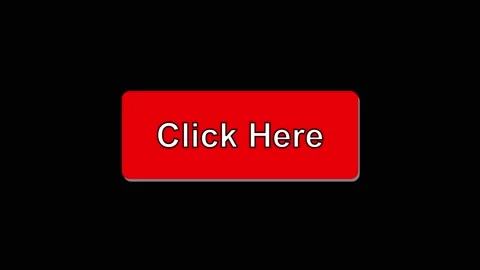 Click here button animation with red color. Click here button digital inter.. Video stock 337813203