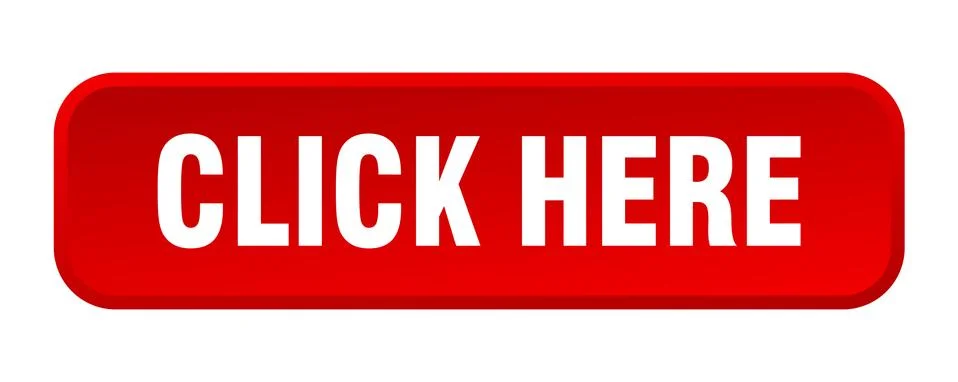 Click here button. click here square 3d push button Illustrazione stock