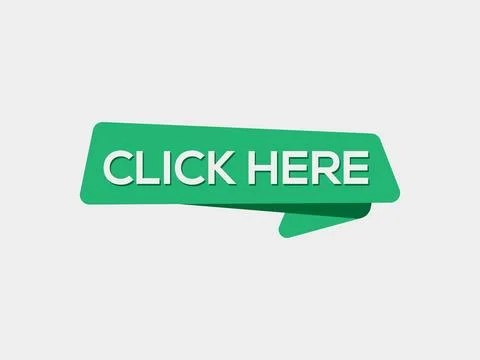 Click here button. Click here square push button 스톡 일러스트