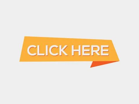 Click here button. Click here square button 스톡 일러스트