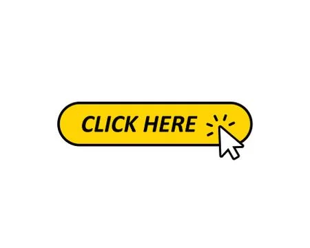 Click here button with cursor icon. Vector EPS 10 Stock Illustration