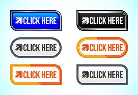 Click here button design illustration, Clicking icon suitable for mobile ap.. イラスト素材