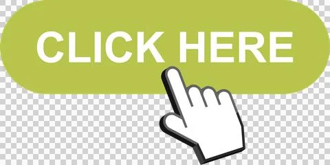 Click Here Button with Hand Cursor Pointing To It, Isolated on Black Backgr.. イラスト素材