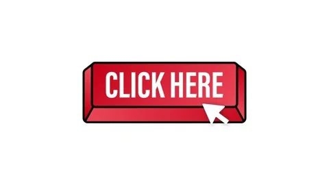 Click here button with hand pointer clicking. Motion graphics. Stock Footage 156613339