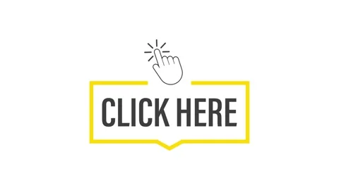 Click here button with hand pointer clicking. Motion graphics. Stock Footage 158887863