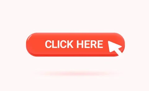 Click here button isolated on white background. 3d vector illustration Stock Illustration