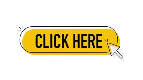Click Here Button with Mouse Cursor Clicking on White and Green Screen Video stock 315106785