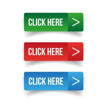 Click here button set Stock Illustration