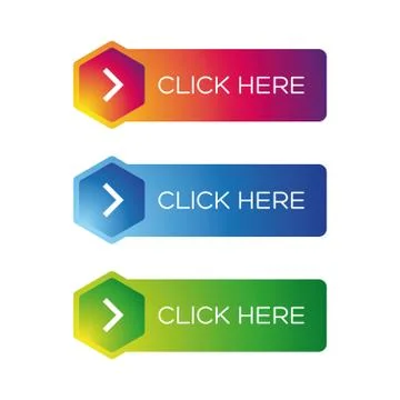 Click here button set Stock Illustration