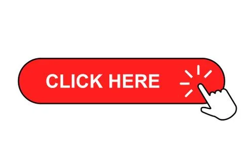 Click here button . Vector illustration Illustrazione stock
