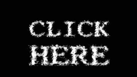 Click Here cloud text effect black isolated background Stock Footage 139638843